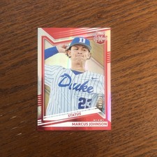 marcus johnson 2022 Panini Elite Extra Edition Status Red #d 40/299 Rookie RC