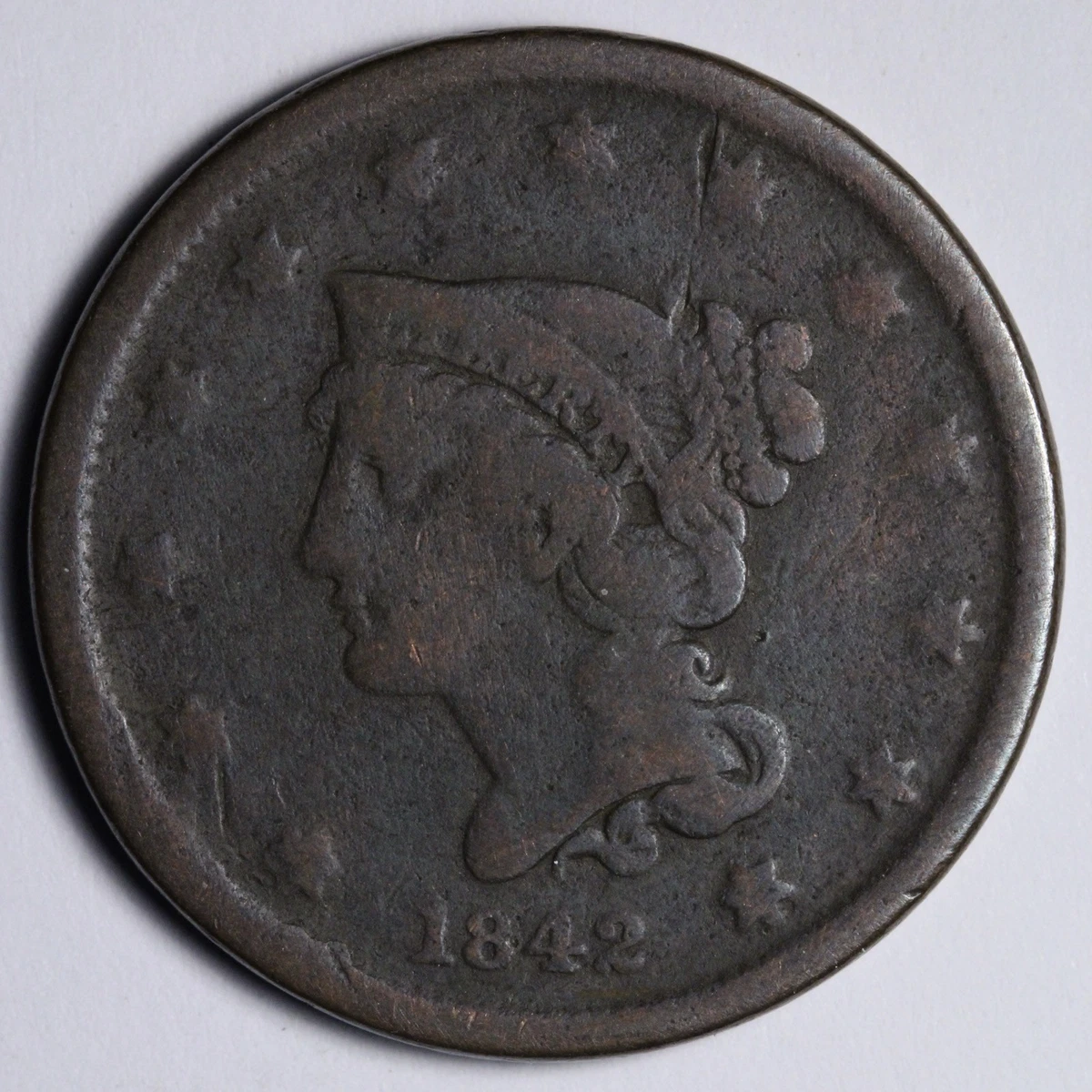 1842 Year Braided Hair Large Cents (1839-1857) for sale | eBay
