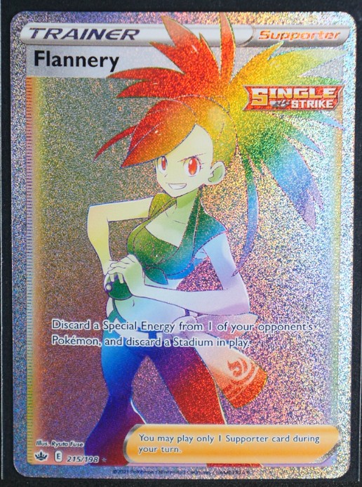 Flannery (Secret) Holo Secret Rare #215/198 SWSH06: Chilling Reign NM