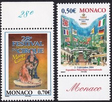 Principauté de Monaco  Timbre   neuf** N° 2416-2417 / 2003