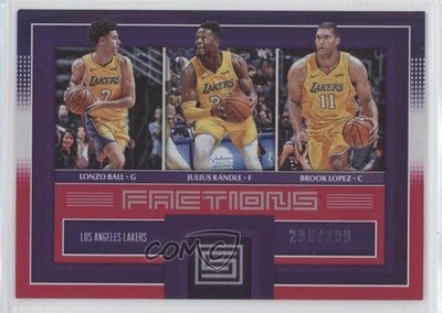2017 Status Factions Red /299 Brook Lopez Julius Randle Lonzo Ball Rookie RC jg3