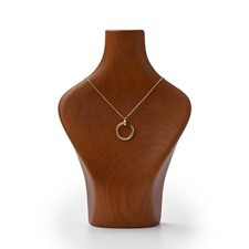 Solid Wood Jewelry Bust Necklace Display Showcase Jewelry Necklace Stand Disp...