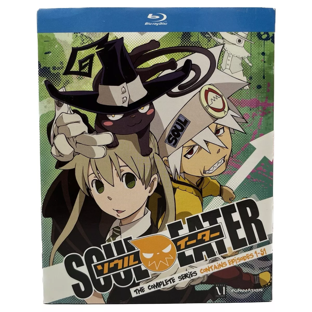 Soul Eater: The Complete Series (Anime TV Series 2008-2009) New Sealed  Blu-ray 704400013812