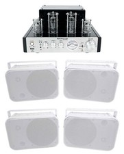 Rockville BluTube Tube Amplifier/Home Theater Bluetooth Receiver 4 6.5" Speakers