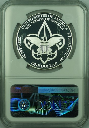 2010-P Boy Scouts Centennial Commemorative Silver Dollar Coin NGC PF-70 UCAM - Picture 2 of 2