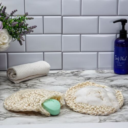 Natural Organic Handmade Sisal Loofah Shower (2 Pack) Luffa ليفة حمام عربية🧽 - Picture 2 of 2