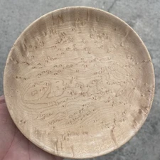 Vintage Vermont Maple Syrup Tree Handmade Carved Wood Plate SIGNED ❤️blt10m7