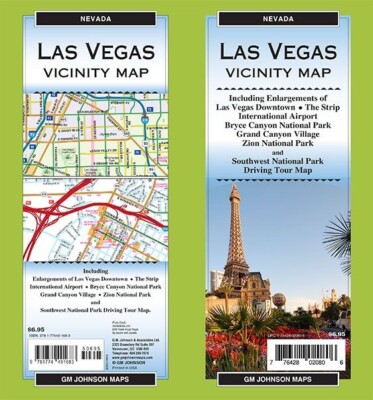 Las Vegas & Vicinity Map, Nevada,  by GMJ Maps