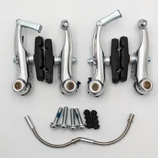 TEKTRO RX1 Mini-V Brake Canti/Calliper  Cyclocross Brake Set (Front+Rear),Silver