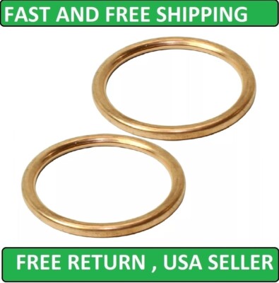 New 2 Exhaust Pipe Gaskets for Honda VT750C VT750CD Shadow Ace750 1998 2000 02