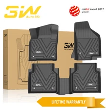 3W Floor Mats for Volkswagen Tiguan 2018-2024 Tiguan 5 Seat TPE Car Floor Liner