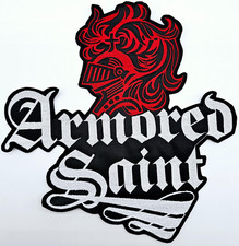 ARMOURED SAINT SHAPED LOGO EMBROIDERED BACKPATCH