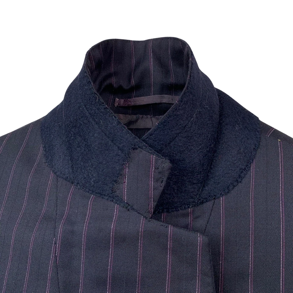 Traje de Lana Para Hombre 46 L Brioni Gris Carbón/Rosa Multi Rayas Hecho en Italia Foto 4 de 4