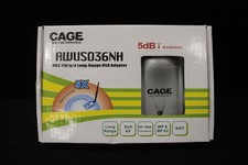 NIB CAGE Networking Wireless-N Long Range Wi-Fi Network Adapter W/5dBi Antenna