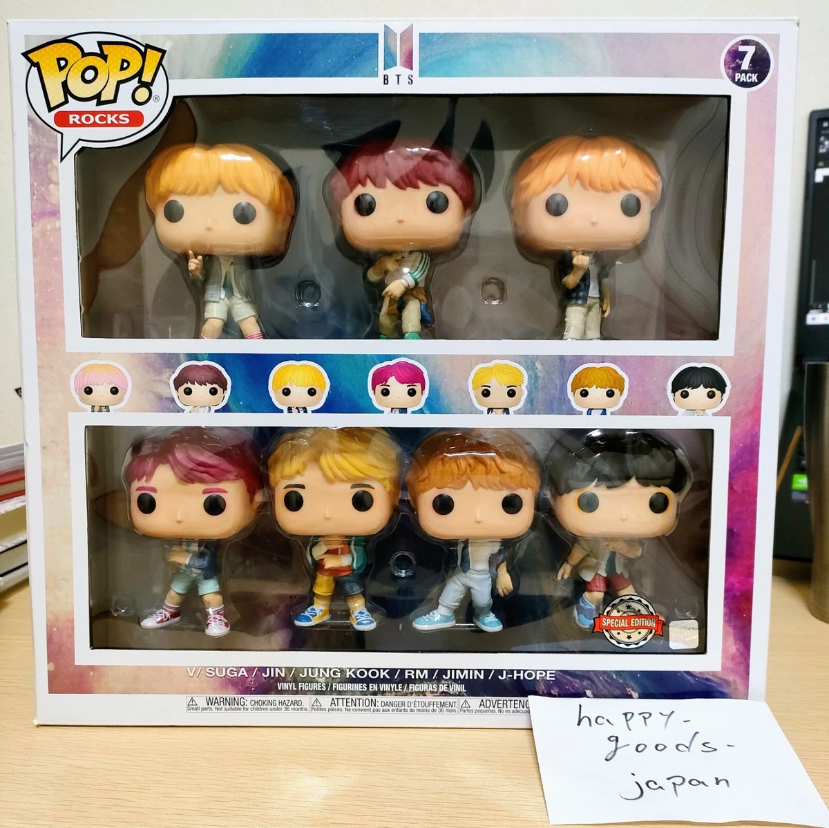 Funko Pop ! 7 Pack Rocks Figure Kpop Musician Group Authentic Toy | eBay