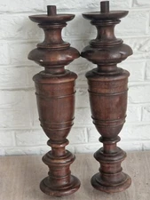 ANTIQUES PAIR OF COLUMNS