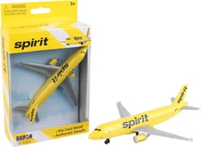 Spirit Airlines Miniature Airplane 5" Wingspan Daron Toys Die-cast