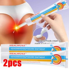 2 Hemorrhoids Remove Ointment Herbal Cream Relief Piles Pain Reduce Itching New