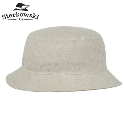 Sterkowski GOLF Hanf Bucket Hut Belüftungslöcher Klassische Praktischer Beige