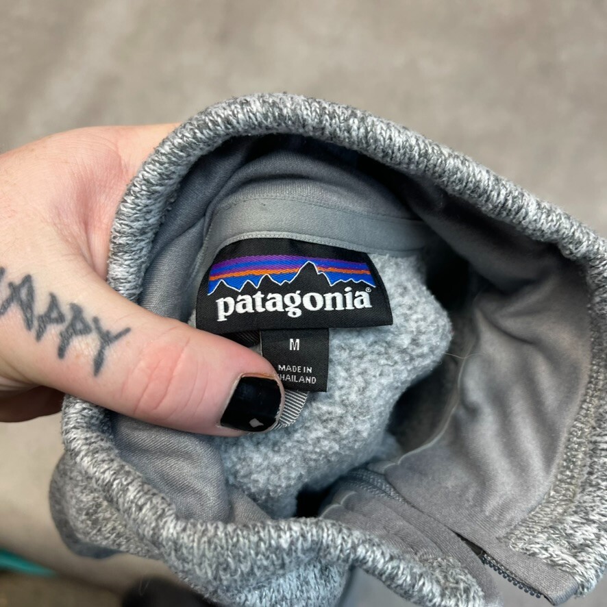 Patagonia Fleece Womens Medium Better Sweater Half Zip Hiking Jacket, Grey image 8