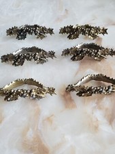 METZKE set of 6 Pewter Napkin Rings Holly & Berries Christmas 1990 Made in USA