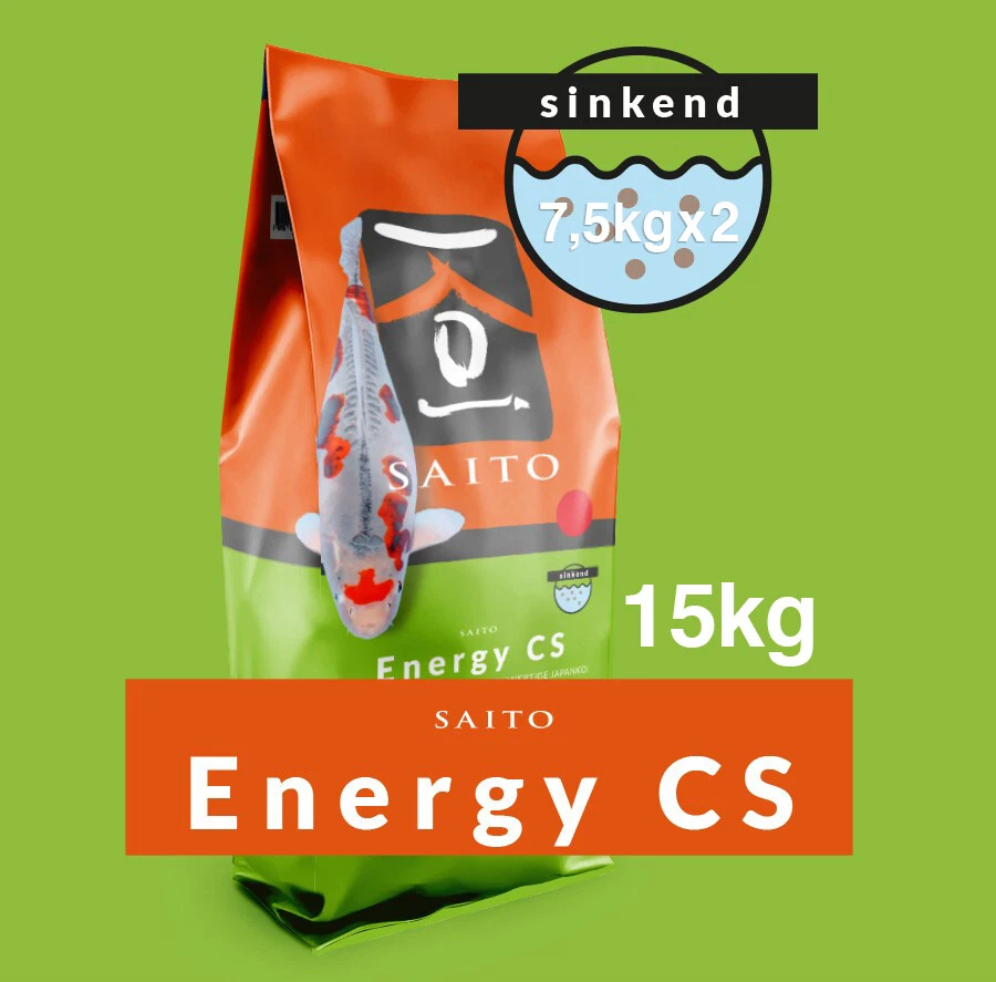Saito Energy CS 15 kg Koifutter 8 mm Körnung sinkend / Teich / Koi / Futter