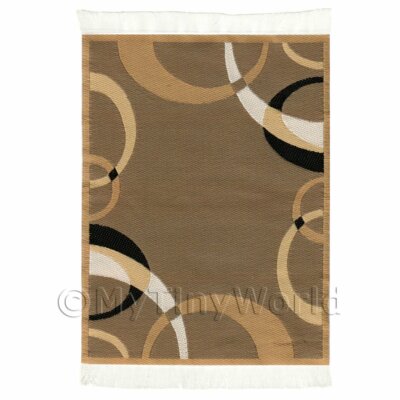 Puppenstube Art Deco kleiner rechteckiger Teppich / Rug 