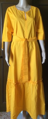 Popeline Kleid MARINA RINALDI Woman, hellorange Gr. 27 IT 54 DE 48 US 18 GB 22