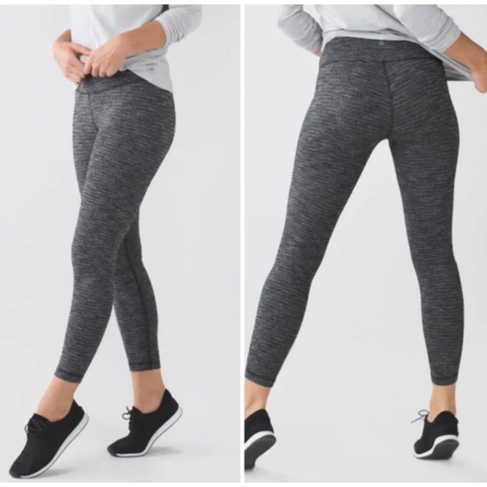 Lululemon High Times Pant Leggings Coco Pique Black Women's Size 8 - Изображение 3 из 4