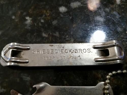 2 Griesedieck Bros St. Louis MO Beer Bottle Openers Vintage Lot - Picture 10 of 12