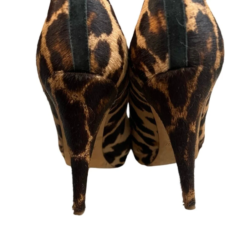 Bombas de pelo de becerro con estampado de leopardo J Crew hechas en Italia SX 10M Foto 4 de 4