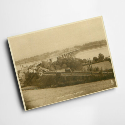 A6 PRINT - Vintage Gloucestershire - Severn Bridge, Blakeney