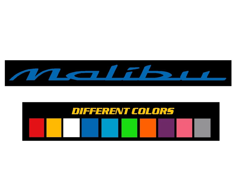 Kit de calcomanías pancarta parabrisas Chevy Chevrolet Malibu-pegatina-gráfico LS RS 1LT 2LT Foto 2 de 4