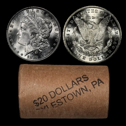 1878-1904 Morgan Dollar Roll - CC End Gem BU Uncirculated Mint State Coins PQ