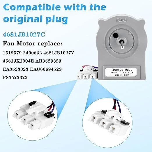 Motor de ventilador evaporador para LG Kenmore Elite 795.77572600 795.79773900 795.77562600 - Imagem 4 de 4