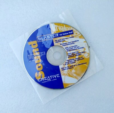 Driver CD for Creative  SoundBLASTER 16 Value PnP P/N: 1713320329