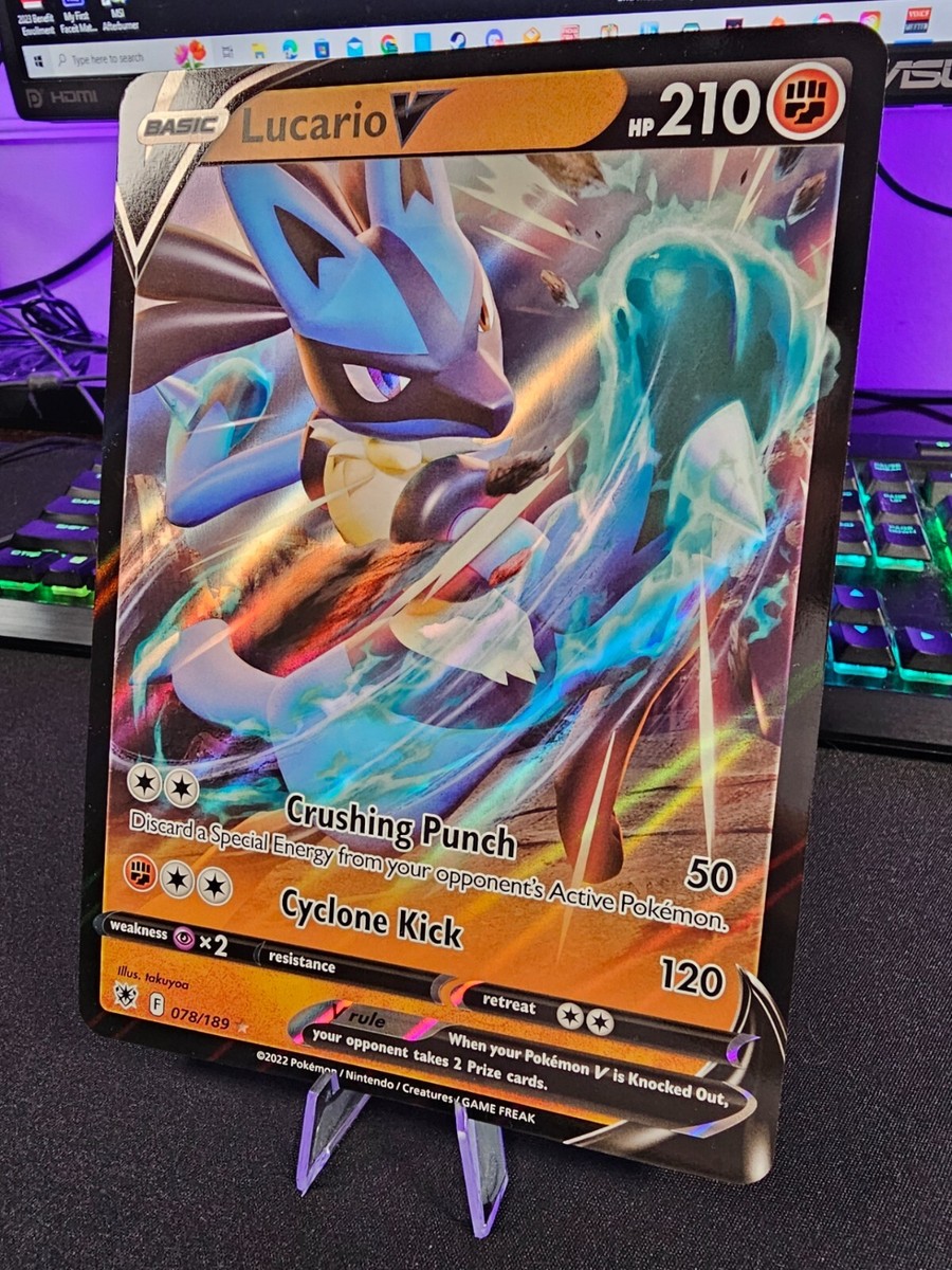 Lucario V JUMBO Oversized Card 078/189 Astral Radiance Pokémon