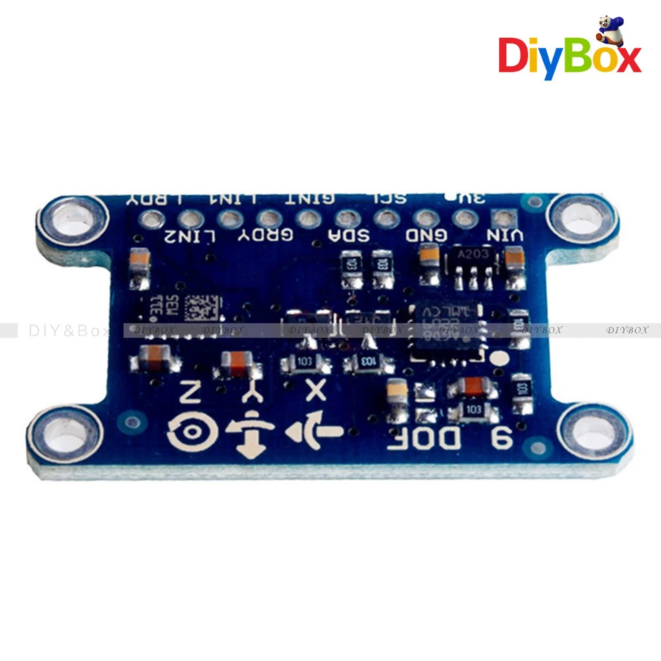 9 Axis IMU L3GD20 LSM303D Module 9DOF Compass Acceleration Gyroscope for Arduino - Image 4 of 4