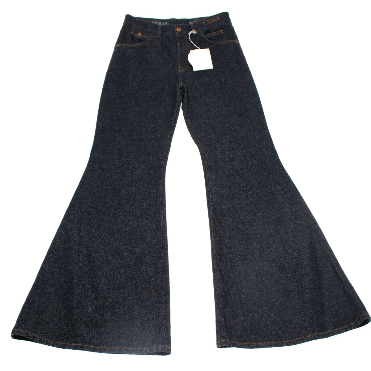 Jean Chloé évasé Jambes Larges Merapi - Taille 29, Bleu Marine, Neuf Avec étiquettes