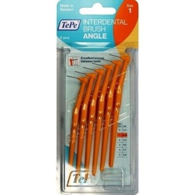 TEPE Angle Interdentalbürste 0,45mm orange, 6 St PZN 07708713