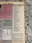 cross stitch and country crafts March/April 1989 patterns samplers — photo 2