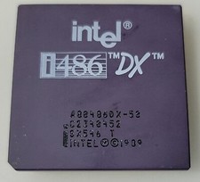 Vintage Rare Intel i486 DX A80486DX-50 SX546 Processor Collection/Gold