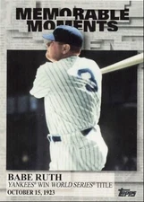 2017 Topps Memorable Moments Babe Ruth New York Yankees #MM-42