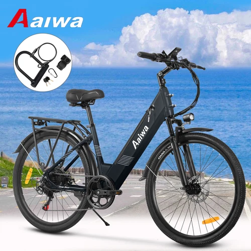 Aaiwa Ebike 26" 750W Peak 48V Electric Bicycle for Adults 28mph 7-Speed Ebike US - Picture 5 of 17