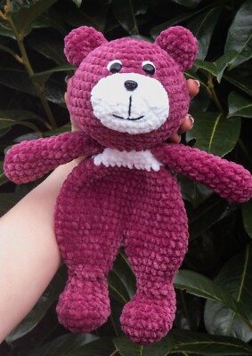 Gehäkelter Teddybär Plüschtier Kuscheltier  | Hochwertiges neues Plüschtier | Handarbeit Geschenk