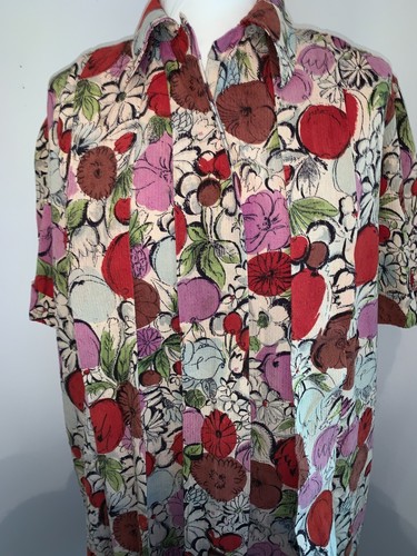 Robe couture vintage des années 1950 en coton imprimé - Imagen 2 de 7
