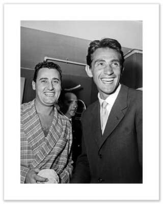 Alberto Sordi and Walter Chiari poster, 1952 fine art photographic print