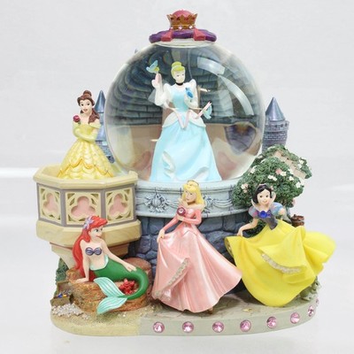 Disney Cinderella Castle Snow Globe A Dream is a Wish Your Heart Makes (Damaged)