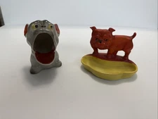 Vintage Bull Dog Ashtray Made In Japan Big Mouth Ashtray Cigar Rest Plus Other