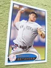 Dellin Betances 2012 Topps Rookie Card NY Yankees Baseball Trading Card. rookie card picture